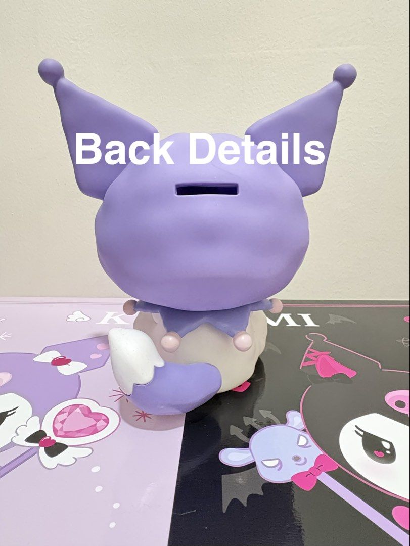 Kuromi Coinbank (Category: Designer & Blind Box Toys) located in Quezon City. Submitted by avelyn.jcc (Listing ID 1468689090, Image 2). Description: Item in mint condition. For more videos or photo request please feel free to message me directly Location: Camarin Caloocan Payment: Gcash Shipping: Direct J&T or Lalamove.