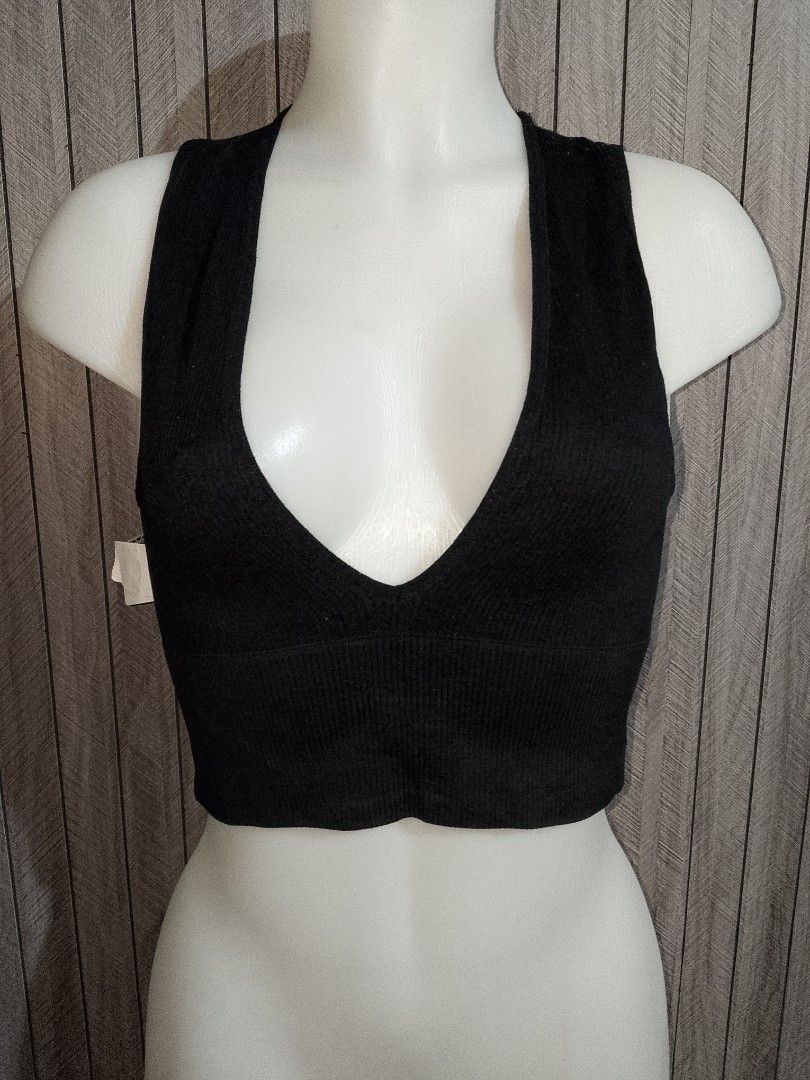 L: Out from under plunge ribbed top deep v neck (Category: Longsleeves) located in Manila. Submitted by truecrystal-1407 (Listing ID 1468603225, Image 1). Description: .