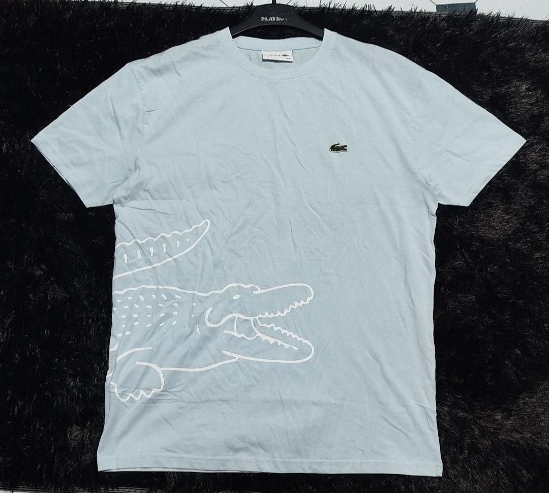 LACOSTE BIG LOGO (Category: Shirts) located in Manila. Submitted by real_rnt01 (Listing ID 1468585469, Image 1). Description: LACOSTE BIG LOGO SKY BLUE EXCELLENT CONDITION DIMES 28/21 COLOR RATE 9.8/10 NO ISSUE ❌❌ LOC NOVALICHES QC AREA 📥📩📥.