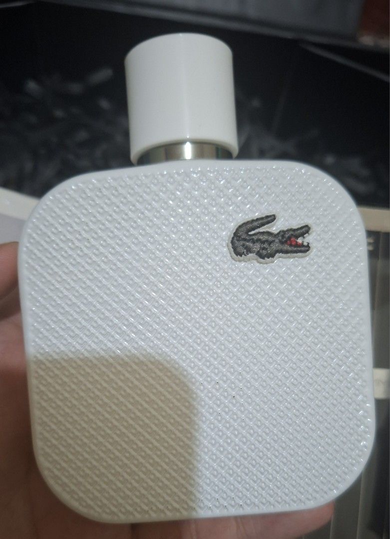 Lacoste Blanc White 100ml (Category: Fragrance & Deodorants) located in Manila. Submitted by sneakiszh (Listing ID 1468678926, Image 1). Description: 100ml / 3.3 FL. OZ (85-90% ml remaining) .
