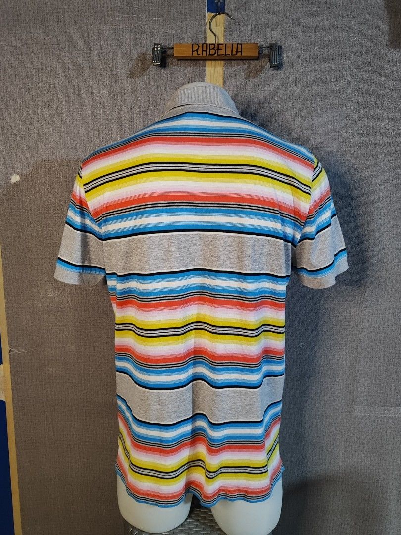 LACOSTE LIVE STRIPED POLO SHIRT (Category: Activewear) located in Manila. Submitted by rumarabe (Listing ID 1468572547, Image 2). Description: LACOSTE LIVE STRIPED POLO SHIRT COMPLETE TAGS SIZE: MEDIUM(4) 20.5X27 IN EXCELLENT CONDITION PRICE:600+SF(J&T COURIER) BICOL LOCATION DM FOR INTERESTED 📩.