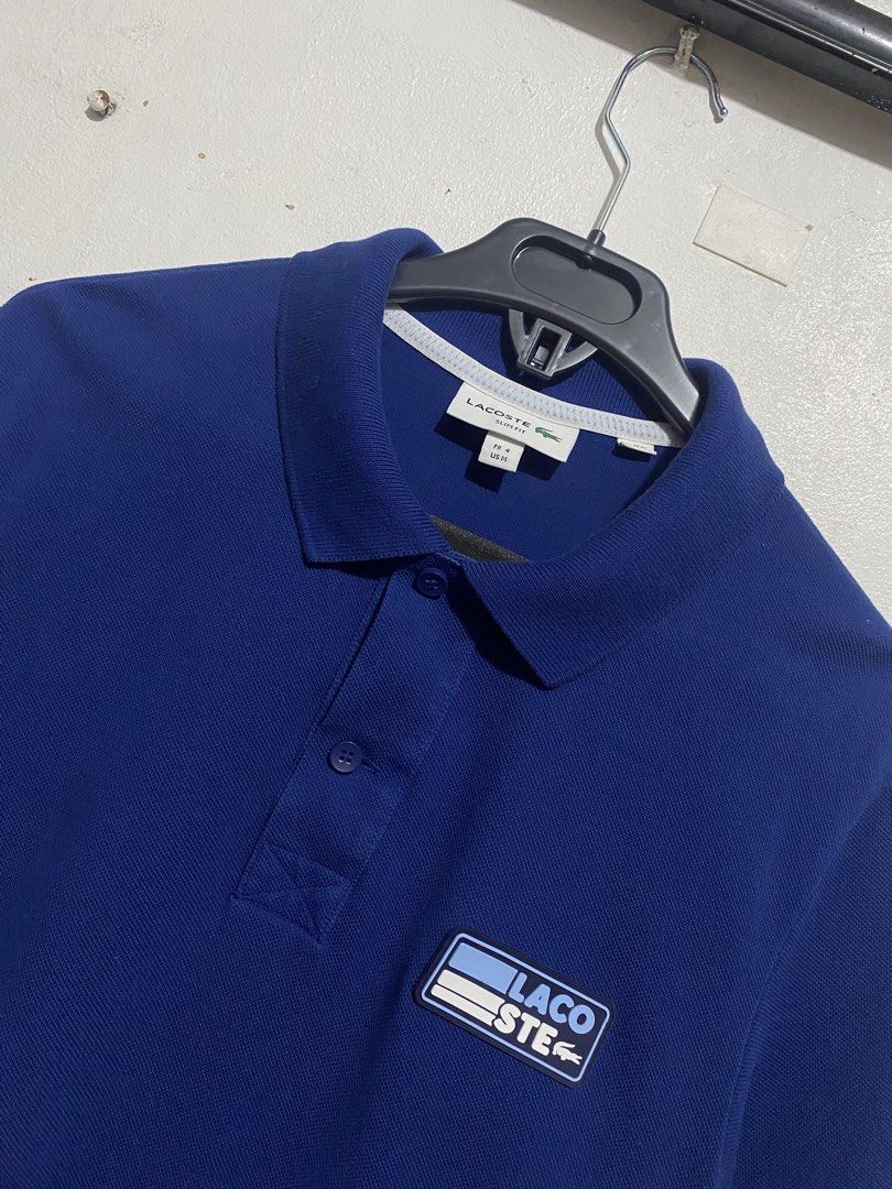 LACOSTE POLO SHIRT (Category: Tshirts & Polo Shirts ) located in Manila. Submitted by brndn.rgld (Listing ID 1468648368, Image 2). Description: 19 Width 26.5 Length Like new condition Check minimal issue last pic Dm ur sure offer only.
