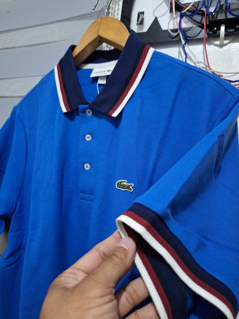 Lacoste poloshirt bnew size 7 (Category: Tshirts & Polo Shirts ) located in Santa Rosa. Submitted by pat0317 (Listing ID 1468657278, Image 2). Description: brandnew legit lacoste contrast collar poloshirt royal blue no issue size 7 xxl - 23.5 x 29.5 cod cop lalamove lbc j&t.