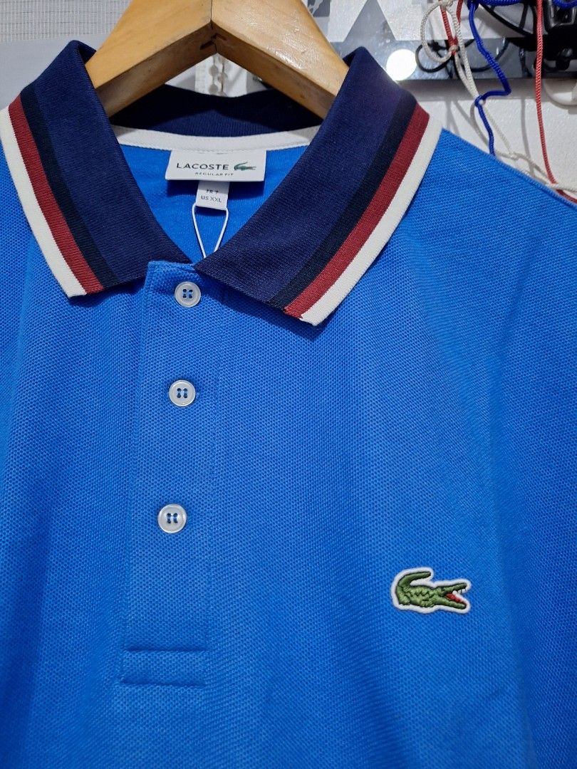 Lacoste poloshirt bnew size 7 (Category: Tshirts & Polo Shirts ) located in Santa Rosa. Submitted by pat0317 (Listing ID 1468657278, Image 3). Description: brandnew legit lacoste contrast collar poloshirt royal blue no issue size 7 xxl - 23.5 x 29.5 cod cop lalamove lbc j&t.