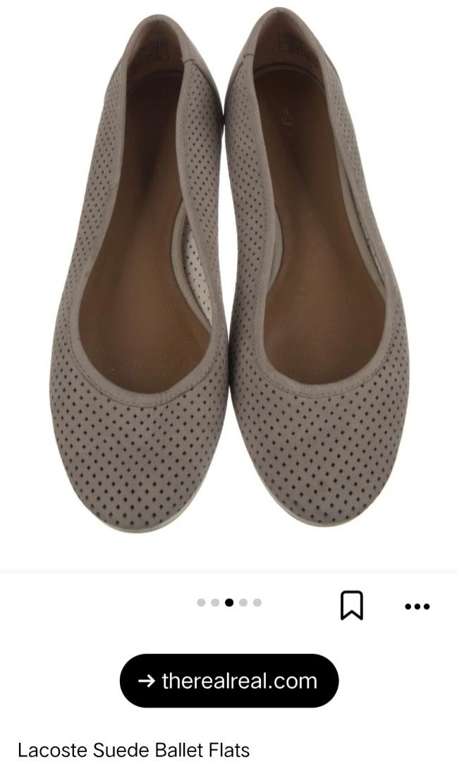 Lacoste Suede Ballet Flats size 6 US (Category: Flats & Sandals) located in Manila. Submitted by myno23lenel (Listing ID 1468526733, Image 1). Description: for sale Lacoste Suede Ballet Flats size 6 US Authentic pair , no box replacement Lacoste box, light used.decluttering for only 1,250 php Location Fairview.