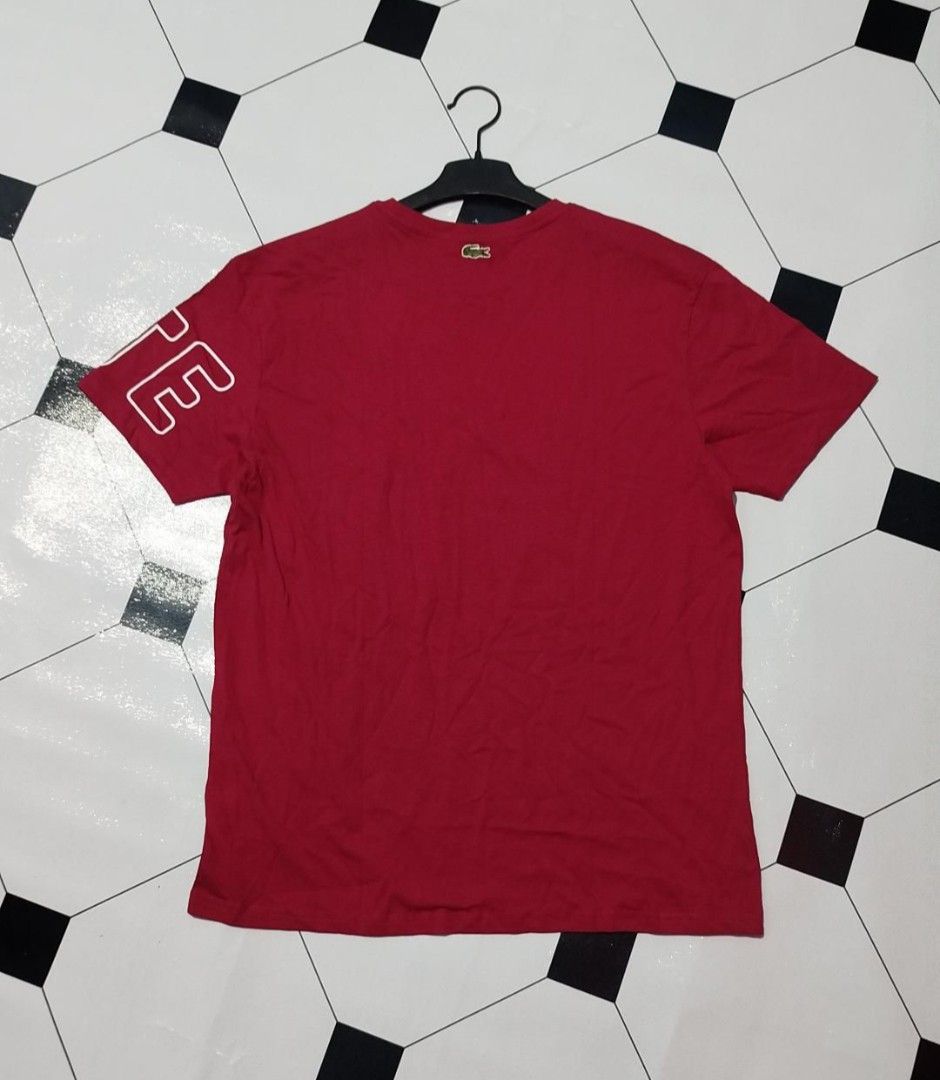LACOSTE T SHIRT (Category: Formal Shirts) located in Manila. Submitted by real_rnt01 (Listing ID 1468584773, Image 2). Description: LACOSTE MAROON EXCELLENT CONDITION DIMES 28/21.5 COLOR RATE 9.8/10 NO ISSUE ❌❌ LOC NOVALICHES QC AREA 📥📩📥.