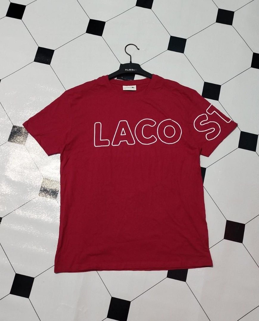 LACOSTE T SHIRT (Category: Formal Shirts) located in Manila. Submitted by real_rnt01 (Listing ID 1468584773, Image 1). Description: LACOSTE MAROON EXCELLENT CONDITION DIMES 28/21.5 COLOR RATE 9.8/10 NO ISSUE ❌❌ LOC NOVALICHES QC AREA 📥📩📥.