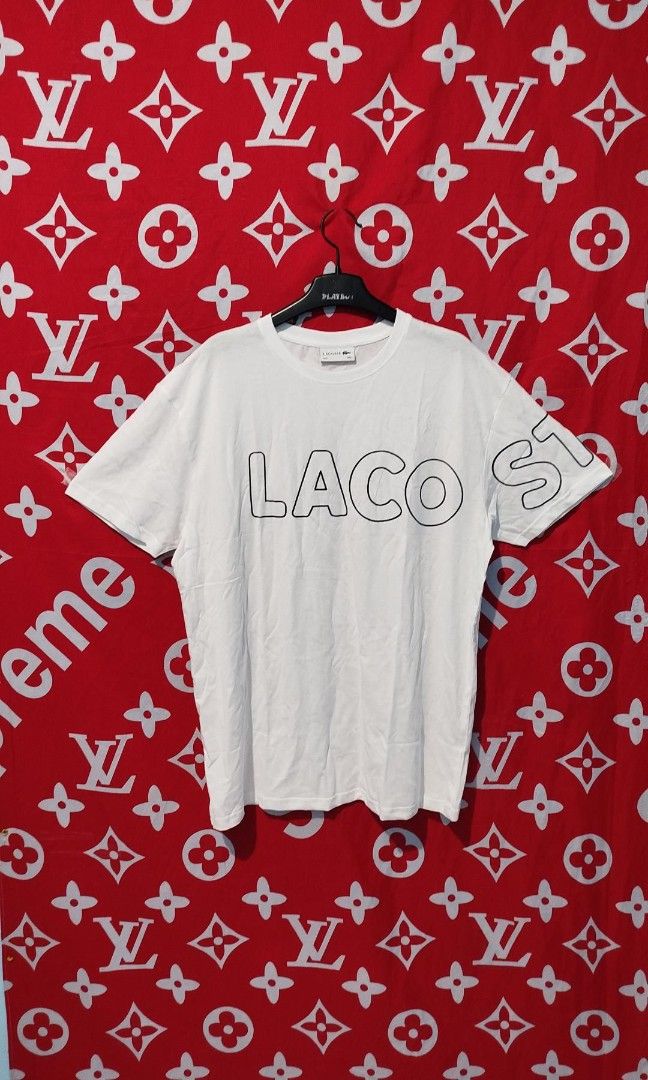 LACOSTE T SHIRT (Category: Formal Shirts) located in Manila. Submitted by real_rnt01 (Listing ID 1468585891, Image 1). Description: LACOSTE BIG LACOSTE EXCELLENT CONDITION DIMES 28/21.5 COLOR RATE 9.8/10 NO ISSUE ❌ LOC NOVALICHES QC AREA 📥📩📥.