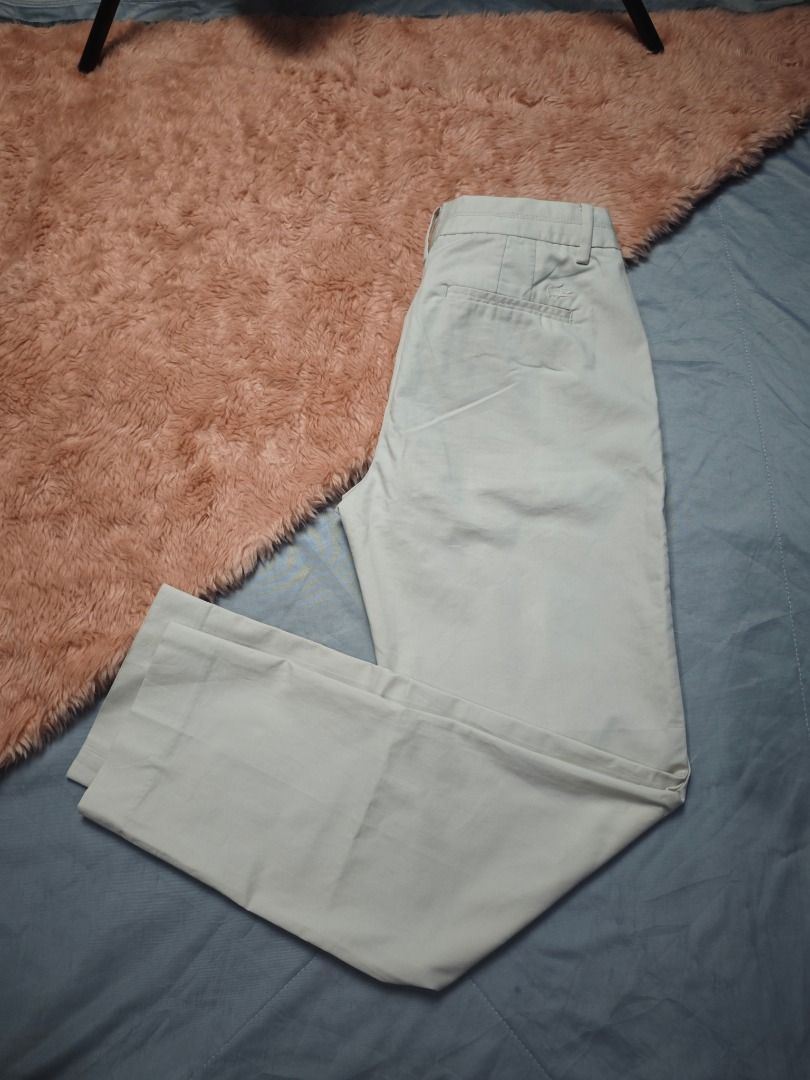 LACOSTE WOMENS CHINO TROUSERS (Category: Other Bottoms) located in Imus. Submitted by eykc01 (Listing ID 1468529716, Image 3). Description: -EUC-LIKE NEW -WAIST: 29-31 INCHES -LENGHT: 35.5 INCHES.