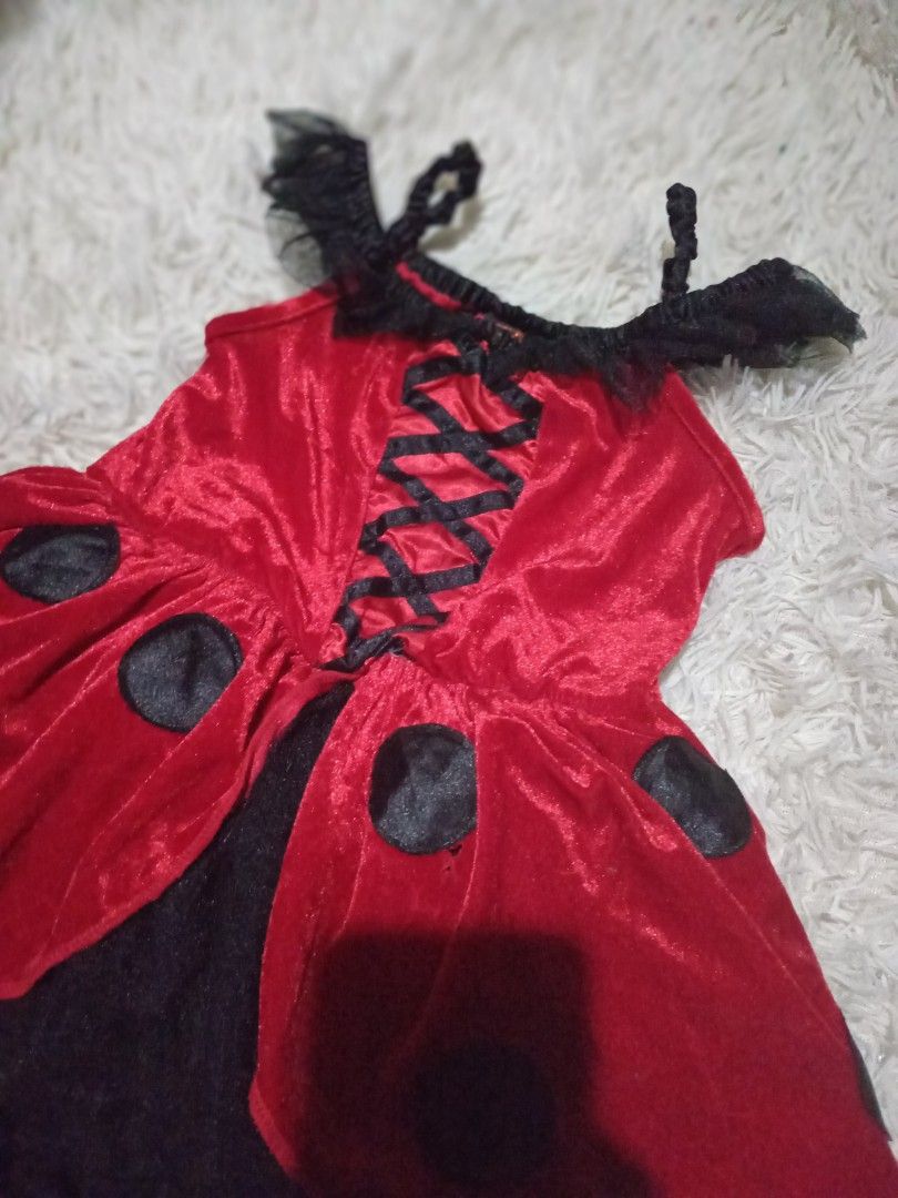 Ladybug Dress Costume 5y (Category: Babies & Kids Fashion) located in Quezon City. Submitted by kyleenscloset (Listing ID 1468690975, Image 2). Description: ♡ladybug dress | costume ♡tutu dress style ♡super nice when worn ♡5y on tag ♡small hole on skirt part .