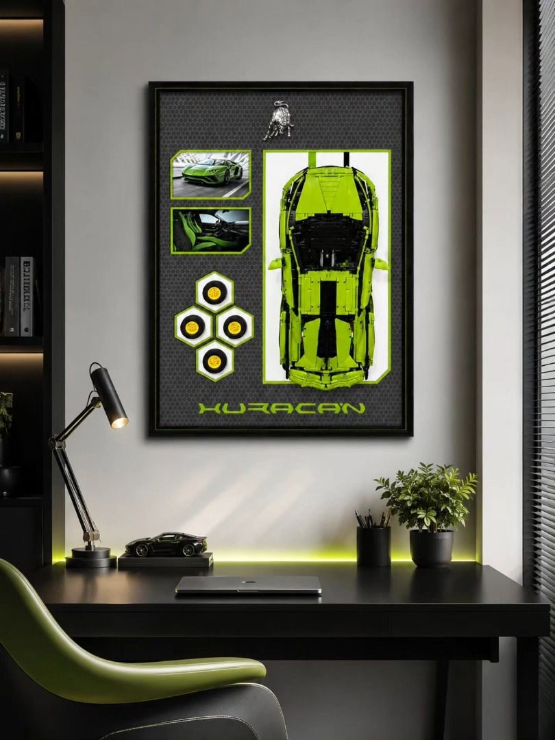 Lamborghini Automotive Wall Art Display (Category: Other Home Decor) located in Manila. Submitted by homeessentialstoreph (Listing ID 1468632641, Image 2). Description: 🏁 FOR SALE | Lamborghini Automotive Display More than wall décor—it's a statement piece for every car enthusiast. Handcrafted using l3go and professionally framed, making it the perfect addition to your home, office, garage, or man cave. ✨ Onhand and ready to hang 📍 Pickup: Ange