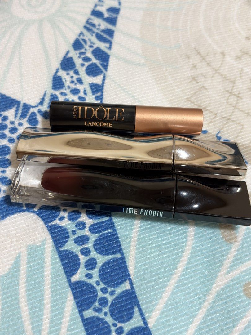 Lancome Mascara & Lipsticks (Category: Makeup) located in Manila. Submitted by sf.closet (Listing ID 1468660662, Image 1). Description: - all authentic - check niyo nalang prices online RFS: Sayang kasi baka mag expire & went back to MAC lippies, yung mascara free lang sa gift set na nabili ko.￼.