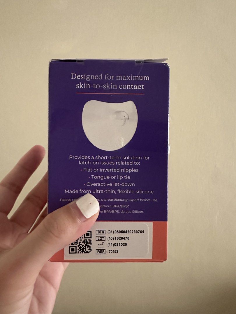 Lansinoh Contact Nipple Shields 20mm (Category: Breastfeeding & Bottle Feeding) located in Makati City. Submitted by aamii29 (Listing ID 1468550031, Image 2). Description: - Authentic Lansinoh PH (brand new & unopened) - Size: 20mm - Ultra-thin and super soft material for comfort - Includes 2 nipple shields -Original price: ₱599 -Last price posted, won’t entertain lowballers.