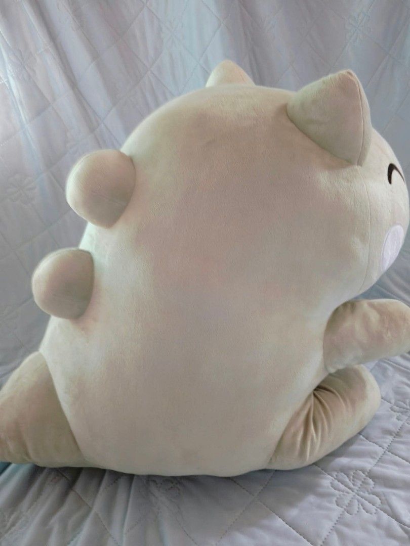 Large Pokémon Substitute plush toy stuffed animal (Category: Plushies & Soft Toys) located in Manila. Submitted by nezukokamado19 (Listing ID 1468631339, Image 2). Description: - Official Pokémon Substitute plush with original tag attached - Made from super soft, huggable material - Features an embroidered happy face and cute curved arms - Detailed with signature back bumps and tail - Clean overall condition, ready for gifting or collecting.