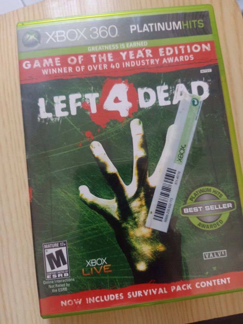 Left 4 dead (Category: Xbox) located in Las Pinas. Submitted by the_recycle_shop (Listing ID 1468548638, Image 1). Description: Original good working condition.