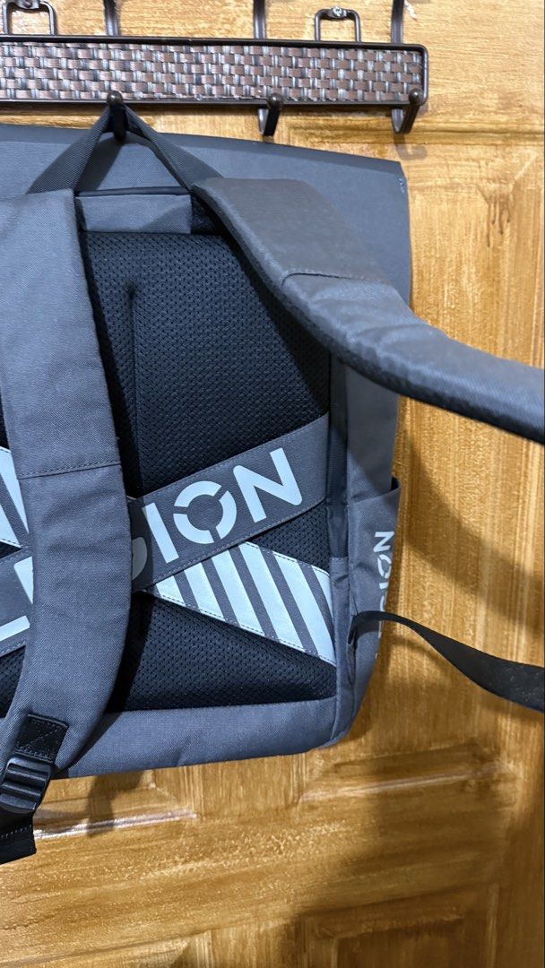 Lenovo Legion Gaming Backpack Grey (Category: Backpacks) located in Makati City. Submitted by andrae.thomas (Listing ID 1468680287, Image 3). Description: - Authentic Lenovo Legion gaming backpack in dark grey - Stylish geometric design on the top flap - Breathable mesh padded back panel with bold Legion branding - Loc: Makati. - Meet Up: Taft, DLSU, CSB.