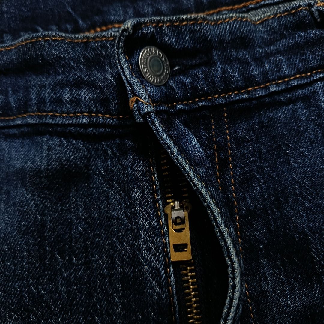 Levi’s 502 Premium Dark Indigo (Category: Jeans) located in Taytay. Submitted by hoodgrail.vtg (Listing ID 1468633826, Image 3). Description: • Excellent condition - Lightly used • Levi’s Premium 502 with deep indigo wash and tapered fit • Size on tag: W38 — best fits W38 • Measurements: 19.5 x 43 in • Leg opening: 7.5 in • Color rate: 9/10 • Issue: Cut wash tag.