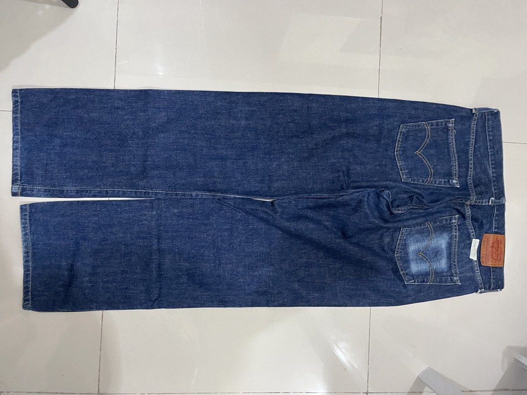 Levi's 503B Jeans Dark Wash Size 34 (Category: Jeans) located in Manila. Submitted by an0_na (Listing ID 1468682397, Image 3). Description: - Brand: Levi's 503B Made in Japan Selvedge - Wash: Dark wash - Size: 34 waist - Fit: Classic straight leg - Details: Red tab on back pocket, genuine leather waistband patch, and selvedge denim interior detailing - Condition: Excellent, well-maintained - Mode of Payment: GCash or bank transfer - Shipping: Via