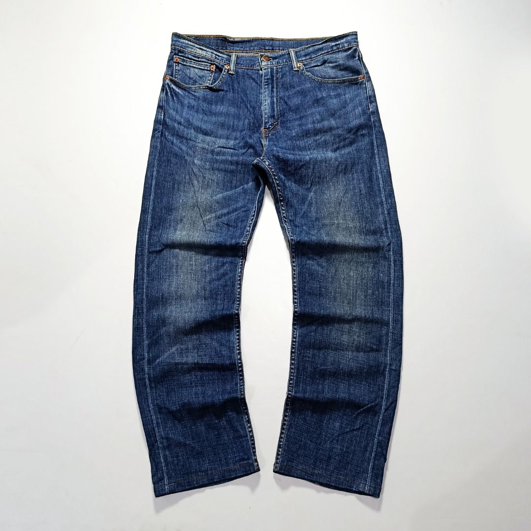 Levi’s 505 Classic Straight Denim (Category: Jeans) located in Taytay. Submitted by hoodgrail.vtg (Listing ID 1468631367, Image 1). Description: • Excellent condition - Lightly used • Main standout detail: Classic 505 straight-leg construction with natural whiskering and a rich medium-dark blue wash • Size on tag: W34 L34 — best fits 34 • Measurements: 17 x 41 in • Leg opening: 8 in • Color rate: 9/10 • Issue: None.
