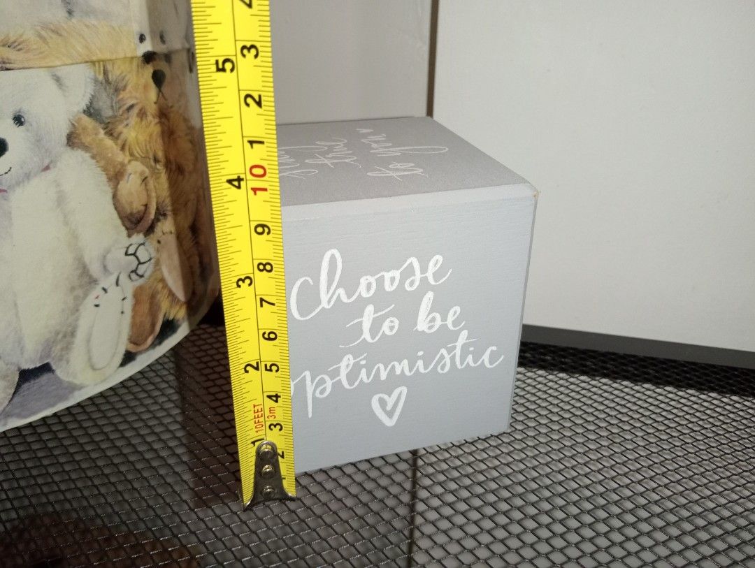 LIGHT GRAY CUBE WOODEN DECO (Category: Other Home Decor) located in Kawit. Submitted by gieclutter (Listing ID 1468710678, Image 2). Description: Flakers and joy reservers are 𝗻𝗼𝘁 𝗮𝗹𝗹𝗼𝘄𝗲𝗱 Actual photos, sized precisely Verify item's dimensions first All sales are final—no returns, exchanges, or refunds 𝗖𝗢𝗡𝗗𝗜𝗧𝗜𝗢𝗡: ・𝗔𝗦 𝗜𝗦 ・has minimal scratches and tape marks 𝗟𝗢𝗖𝗔𝗧𝗜𝗢𝗡: Kawit, Cavite 𝗠𝗢𝗣: 𝗣𝗙/NO COD Item price + ₱�