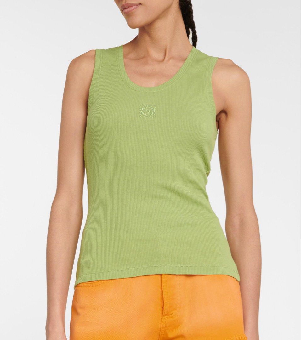 Loewe - S/S’24 - Anagram - Ribbed Knit - Tank Top (Category: Sleeveless) located in Quezon. Submitted by _sprezzatura (Listing ID 1468613607, Image 1). Description: Loewe - S/S’24 - Anagram - Ribbed Knit - Tank Top Size small on tag Dimensions: Pit to pit - 13” Length - 21” Sleeve - 7” Shoulder - 9.5” Hem - 14.5” Excellent condition No issue Note: Feel free to ask questions before purchasing .