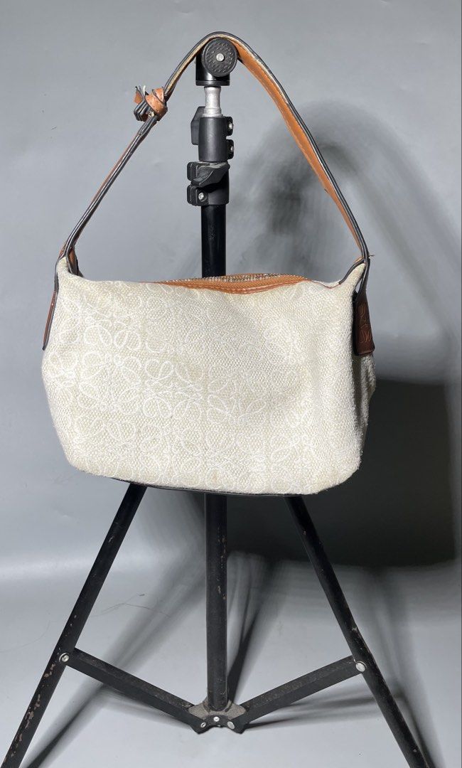 Loewe jaquard anagram canvas (Category: Luxury Bags & Wallets) located in Tacloban City. Submitted by susthriftshop (Listing ID 1468508023, Image 1). Description: Loewe jaquard Rank B Need deepcleaning.