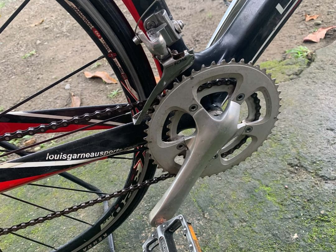 Louis Garneau Mer-ex (Category: Bicycles) located in Caloocan City. Submitted by decs12 (Listing ID 1468641582, Image 2). Description: - Brand/Model: Louis Garneau road bike frame (Licensed product of Louis Garneau Quebec Louis Garneau LGS-MER EX 2009 P25000 Negotiable * Full LG 12K Carbon frame * LG Carbon fork * Triathlon / Time Trial aero frame * Vision Pro Integrated Sloping Wing cockpit * Shimano 105 drivetrain * Shimano Dura-Ace bar-end shi