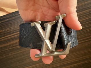 Louis Vuitton Monogram Eclipse Black Belt, Men's Fashion, Watches ...