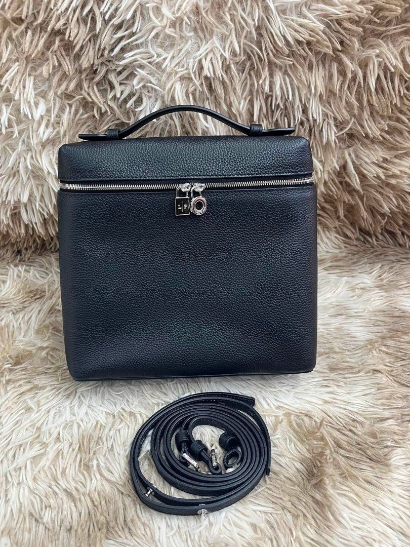 LP Extra Pocket Backpack (Category: Luxury Bags & Wallets) located in Manila. Submitted by bagsandmanymanymore1 (Listing ID 1468592105, Image 1). Description: LP Iconic Extra Pocket Bag -Size 23cm x 21cm x 8cm -Leather handle and black shoulder bag -Double-slider zipped closure with My Charms -lining 100% Lambskin -Made in Italy -Composition 100% Calfskin Rare to find Please read before you order 👉🏻❗️Payment first before shipping ❗️Cut off time
