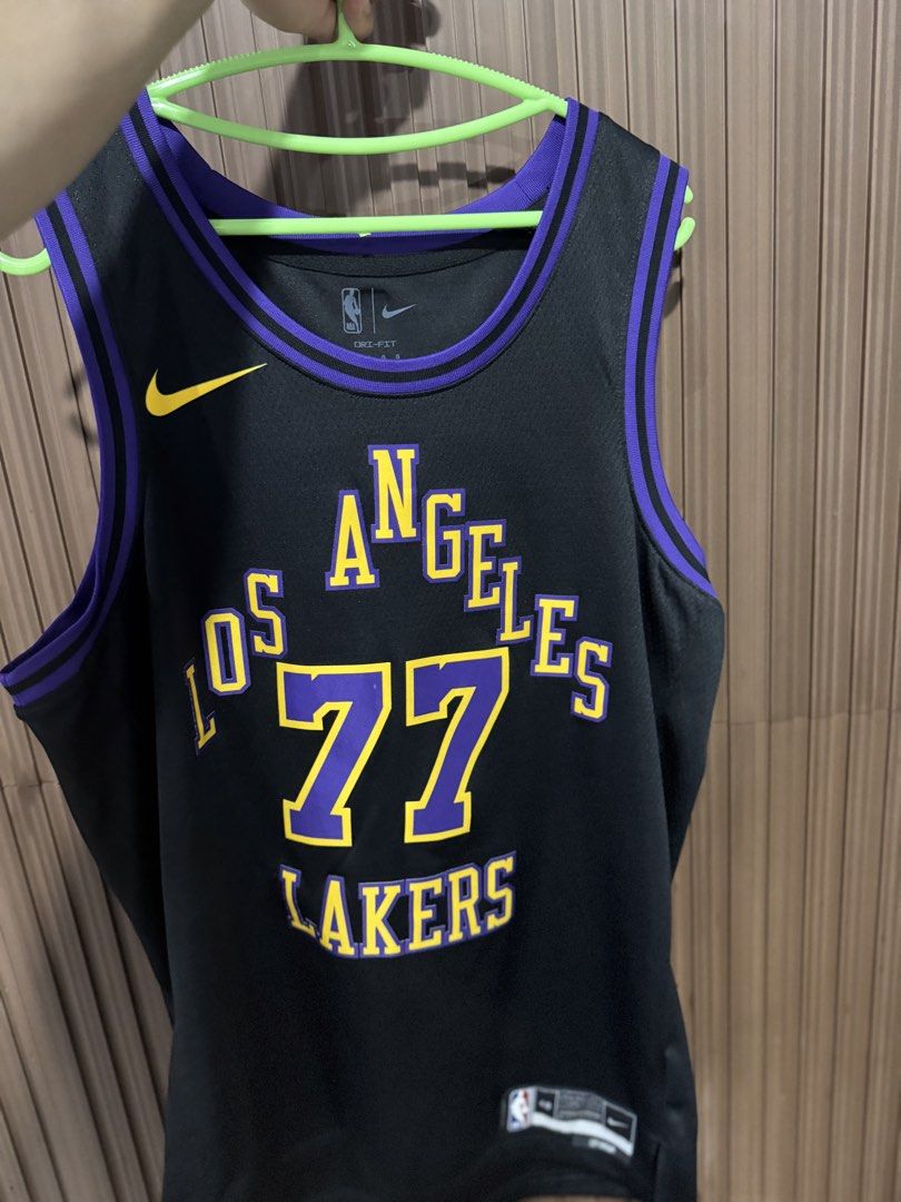 Luka Doncic Jersey "City Edition" Black (Category: Activewear) located in Manila. Submitted by casepro.ph (Listing ID 1468635478, Image 1). Description: 100% Authentic Size Large No Issue. Used Once (mostly fitted) .