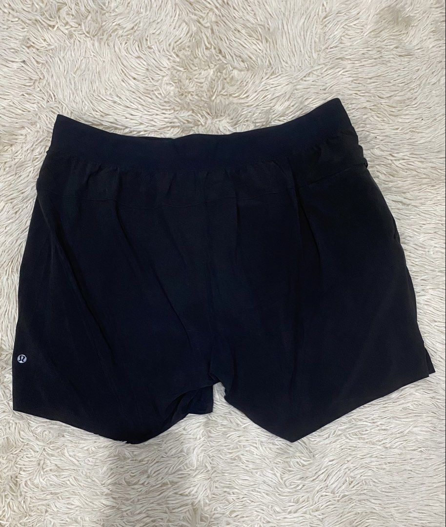 Lululemon Black Athletic Shorts with Liner (Category: Activewear) located in Antipolo. Submitted by switchneighborhood (Listing ID 1468551241, Image 1). Description: - Brand: Lululemon - Color: Classic Solid Black - Fit & Comfort: Elastic waistband with adjustable drawstring and built-in liner shorts - Size 38 to 40 waistline.