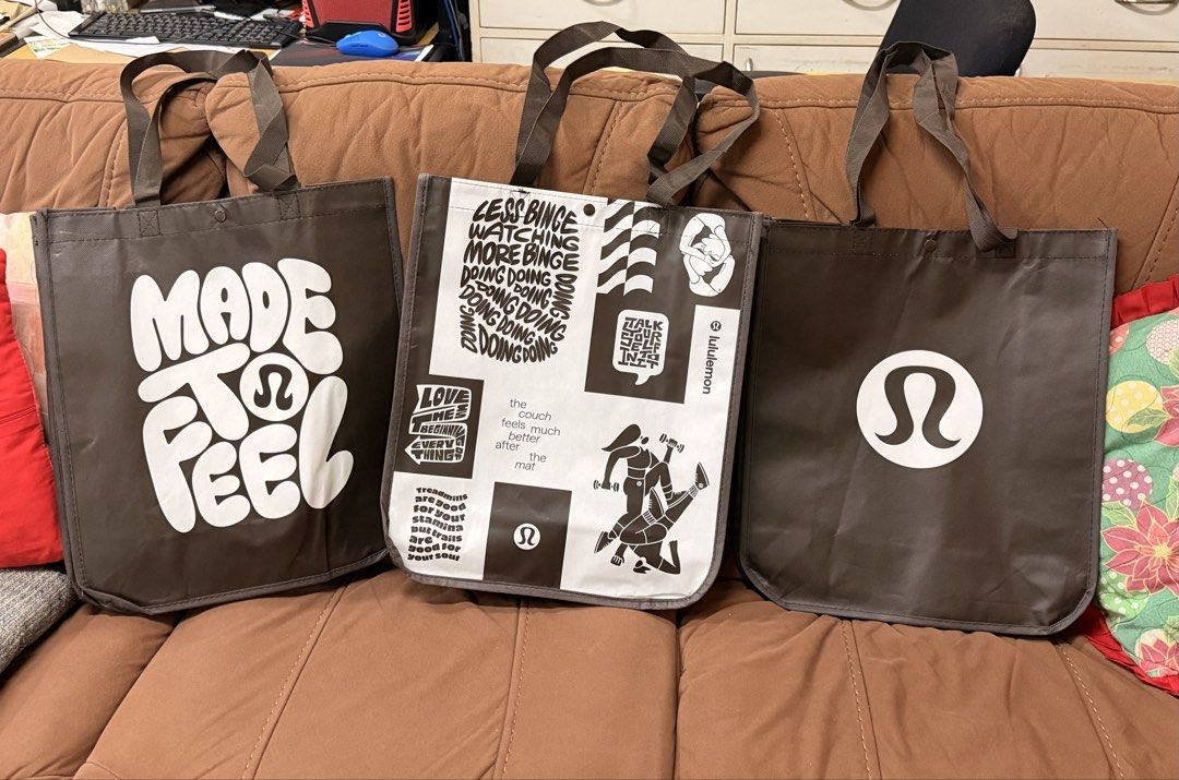 Lululemon Paper Bag Large (Category: Tote Bags) located in Manila. Submitted by lanzblade (Listing ID 1468544148, Image 2). Description: Lululemon Paper Bags from Canada Size: Large Dimensions: L: 16in W: 14in 449 each Total: 3pcs .