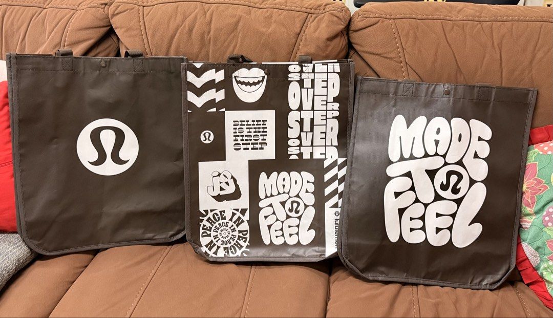 Lululemon Paper Bag Large (Category: Tote Bags) located in Manila. Submitted by lanzblade (Listing ID 1468544148, Image 1). Description: Lululemon Paper Bags from Canada Size: Large Dimensions: L: 16in W: 14in 449 each Total: 3pcs .