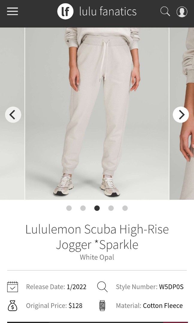 Lululemon scuba high rise jogger sparkle dot 6 (Category: Other Bottoms) located in San Pedro. Submitted by thriftersthrift (Listing ID 1468506036, Image 1). Description: Waistline (inches) :27 Length(inches) :35 Good condition Color rate : 10/10 🌵ALL ITEMS ARE FROM UKAY BALE SO MANAGE YOUR EXPECTATION 🌵 ASK SELLER FOR MORE INFORMATION COLOR MAY CHANGE TRU LIGHTING.