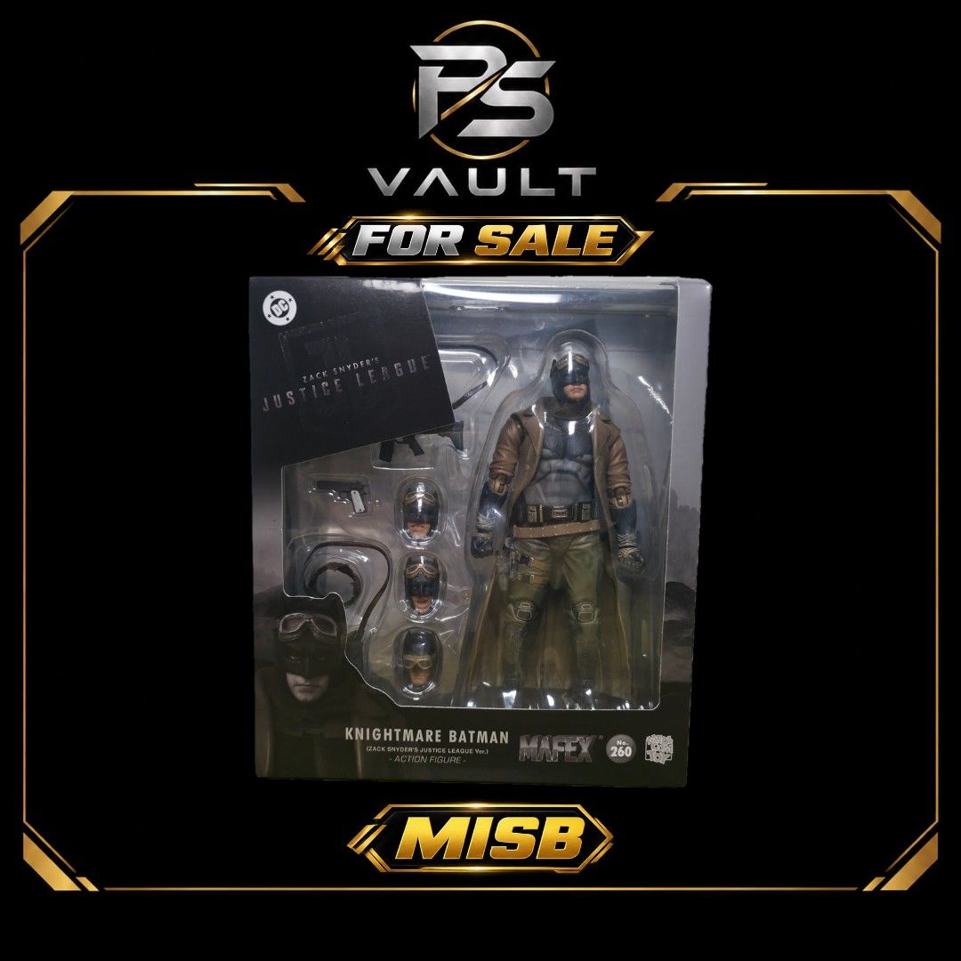 MAFEX 260 KNIGHTMARE BATMAN (Category: Action & Battle Toys) located in Manila. Submitted by psvault (Listing ID 1468662243, Image 1). Description: 🔥 FOR SALE 🔥 MAFEX 260 KNIGHTMARE BATMAN MISB 3,499PHP The price posted is already my best and final price, so kindly consider it non-negotiable. 🙏 I hope for your kind understanding. Thank you! 🤝 💳 MOP: BPI • BDO • GCash 🚚 MOD: • Same-Day Delivery — Lalamove • Saturday–Sunday — LBC / J&T 📍 MEE