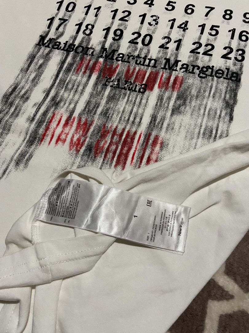 Maison martin margiela Paris (Category: Tshirts & Polo Shirts ) located in Isulan. Submitted by cjthriftwear (Listing ID 1468623635, Image 2). Description: Maison martin margiela Paris Excellent condition 9.5/10 color rate no issues 22x28 dimensions 400+shipping fee ( P89.00 ) make an offer to make a deal.