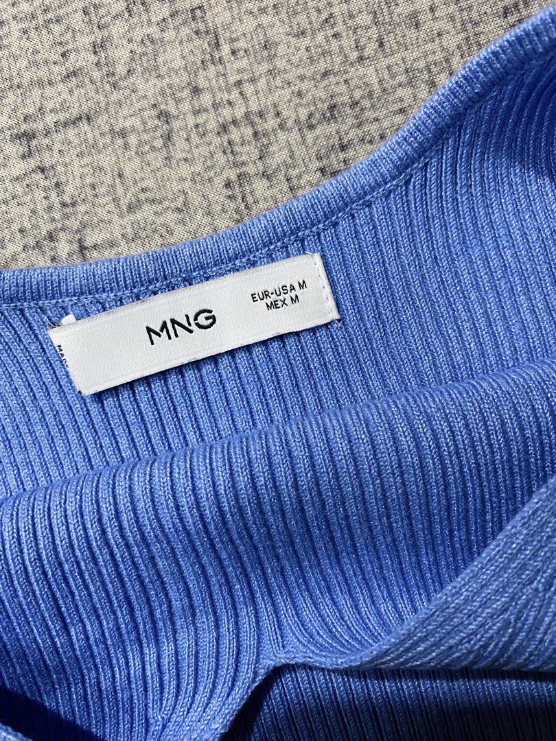 Mango Knitted Top (Category: Sleeveless) located in Manila. Submitted by glen_n (Listing ID 1468526116, Image 2). Description: Original Mango Knitted Top Size: Medium (M) Style: Ribbed Knit Sleeveless Top Condition: Preloved, in good condition Worn only a few times and well-kept! ❌NO When worn ❌NO Sh0pee checkout ❌ Strictly NO return/NO exchange policy.