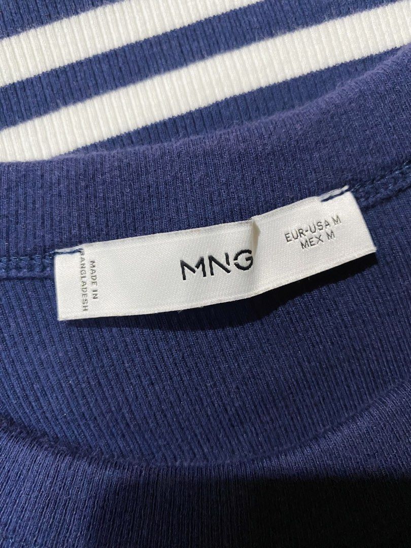 Mango Stripe Top (Category: Sleeveless) located in Manila. Submitted by glen_n (Listing ID 1468525586, Image 3). Description: Mango Stripe Top Size: Medium (M) Condition: Preloved, in good condition Originally purchased for ₱1,295 Selling for only ₱400 ❌NO When worn ❌NO Sh0pee checkout ❌ Strictly NO return/NO exchange policy.