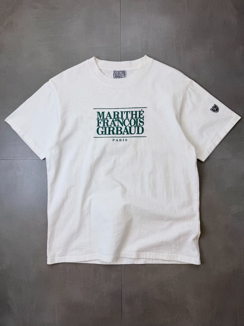Marithe & Francois Girbaud Paris tee shirt (Category: Tshirts & Polo Shirts ) located in Cabanatuan. Submitted by argarments.ph (Listing ID 1468580850, Image 2). Description: Tagged: Large on tag Width 21" | Length 27" Condition: Excellent condition Issue(s): -.