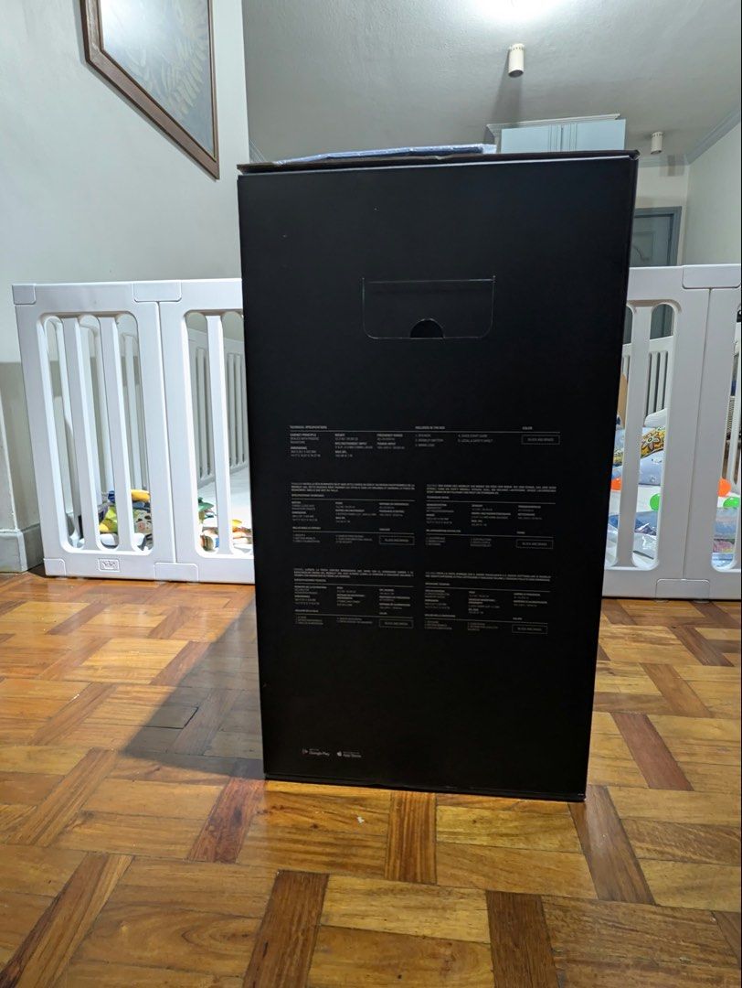 Marshall Bromley 450 Party Speaker (Category: Soundbars, Speakers & Amplifiers) located in Cavite. Submitted by ajdg03 (Listing ID 1468527117, Image 3). Description: Marshall Bromley 450 party speaker. Unopened box, factory sealed. Delivers over 40 hours of portable playtime. Integrated stage lights, Bluetooth, Auracast, mic and instrument inputs. Black and brass colorway. Massive sound for gatherings, outdoor events, or practice sessions. Grab i