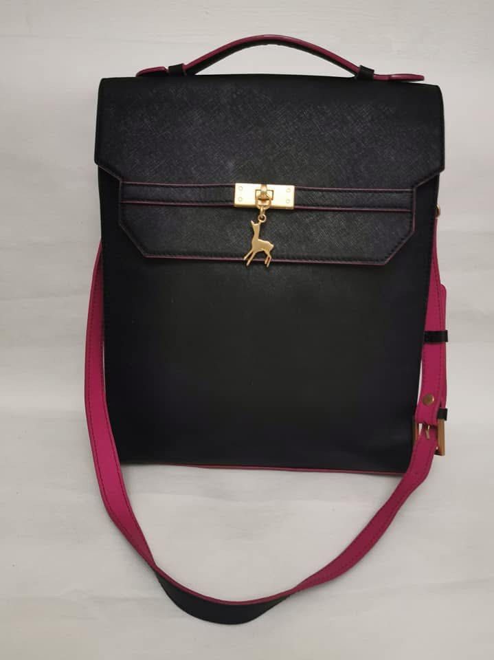 Martine Sitbon Leather Three Way Bag (Category: Cross-body Bags) located in Binan City. Submitted by myprelovedhaul (Listing ID 1468602022, Image 3). Description: Martine Sitbon Tree Way Bag LAST PRICE POSTED! FOR SURE BUYERS ONLY 📌Preloved, in very good condition 📌Backpack, handbag and sling bag in one 📌No flaws, no issues 📌Normal signs of use only 📌Saffiano leather .