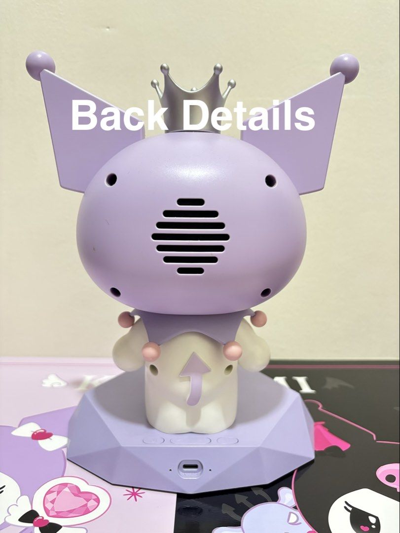 Martube Kuromi Speaker (Category: Figurines & Statues) located in Quezon City. Submitted by avelyn.jcc (Listing ID 1468688965, Image 2). Description: Item in mint condition. No box already for this item. Speaker perfectly working For more videos or photo request please feel free to message me directly Location: Camarin Caloocan Payment: Gcash Shipping: Direct J&T or Lalamove.