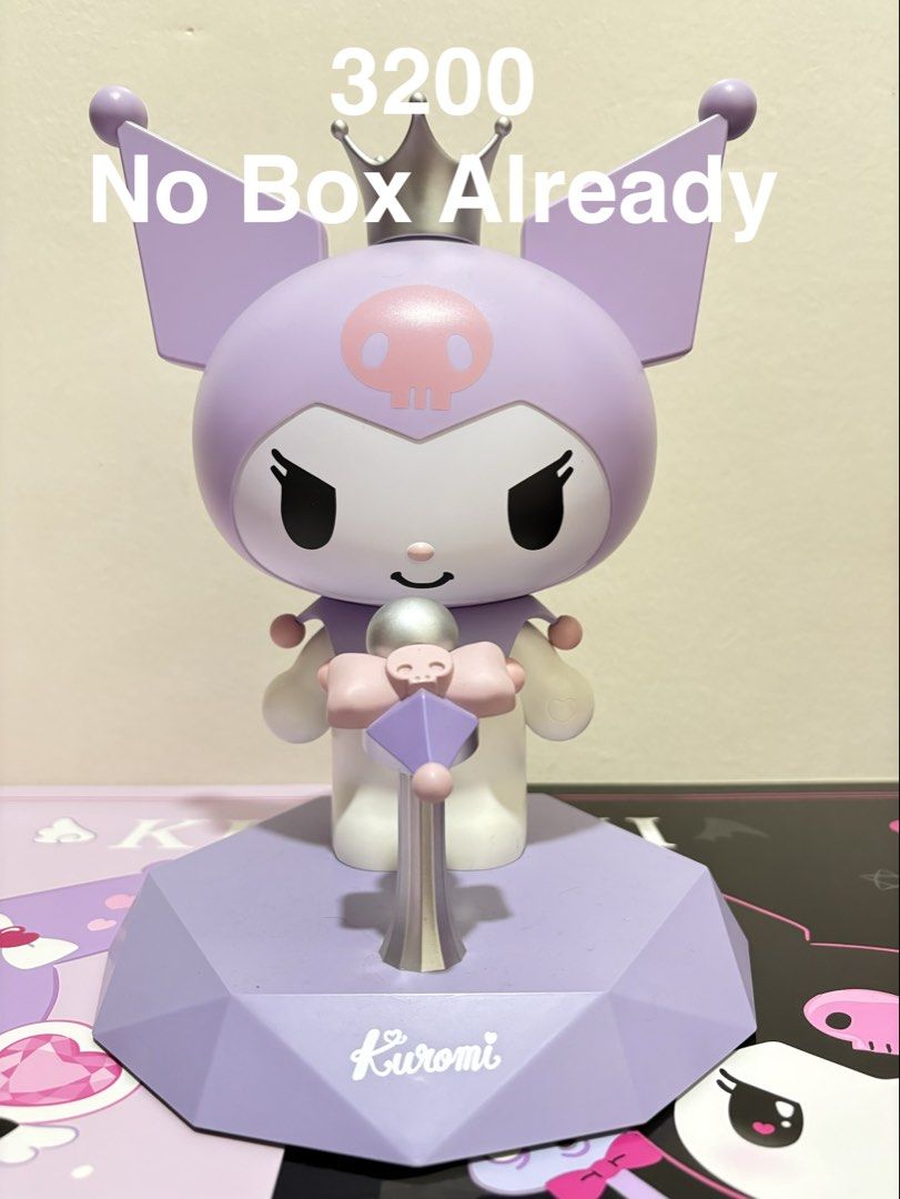 Martube Kuromi Speaker (Category: Figurines & Statues) located in Quezon City. Submitted by avelyn.jcc (Listing ID 1468688965, Image 1). Description: Item in mint condition. No box already for this item. Speaker perfectly working For more videos or photo request please feel free to message me directly Location: Camarin Caloocan Payment: Gcash Shipping: Direct J&T or Lalamove.