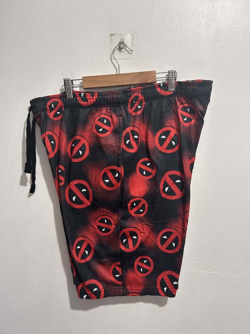 Marvel Deadpool All-Over Print Sleep Shorts Red & Black (Category: Shorts) located in Rizal. Submitted by thrift_finds_739 (Listing ID 1468601499, Image 3). Description: Size: XLarge Length: 12 Thigh: thigh 12 Inseam: 9 Leg Opening: 12 Please manage your expectations — we open premium bulk ukay bundles shipped directly from the US! 🇺🇸.