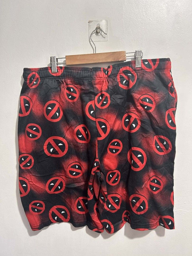 Marvel Deadpool All-Over Print Sleep Shorts Red & Black (Category: Shorts) located in Rizal. Submitted by thrift_finds_739 (Listing ID 1468601499, Image 2). Description: Size: XLarge Length: 12 Thigh: thigh 12 Inseam: 9 Leg Opening: 12 Please manage your expectations — we open premium bulk ukay bundles shipped directly from the US! 🇺🇸.