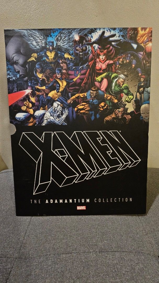 Marvel X-Men Adamantium (Category: Comics & Manga) located in Pasig City. Submitted by ingridcariaga (Listing ID 1468597939, Image 1). Description: - Massive X-Men Adamantium Collection oversized hardcover book with slipcase - Features iconic mutant battles, Sentinel attacks, and decades of Marvel history - Heavy collector's edition that makes an amazing bookshelf centerpiece.