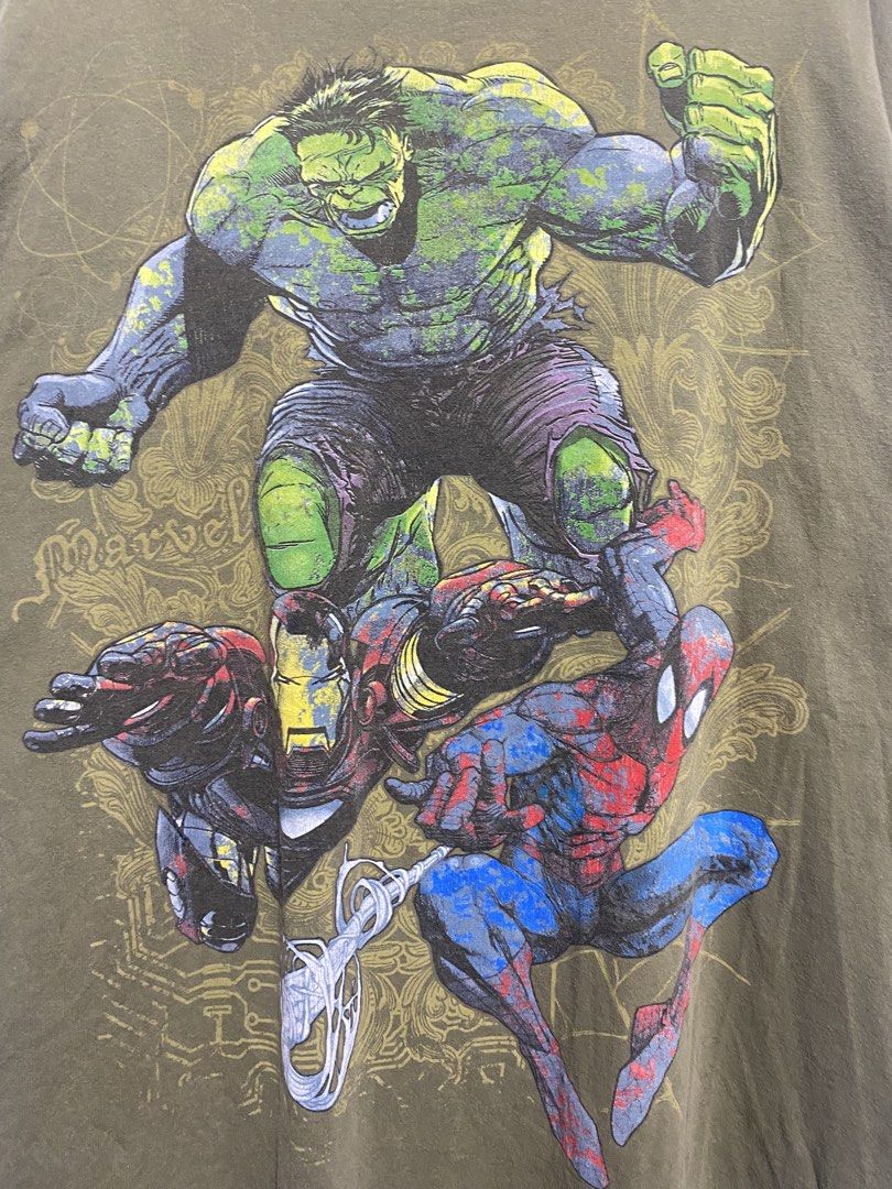 MARVEL Y2K MAD ENGINE (Category: Tshirts & Polo Shirts ) located in Manila. Submitted by brndn.rgld (Listing ID 1468649330, Image 2). Description: 25 Width 32 Length Verygood condition Check minimal issue last pic Dm ur sure offer only.