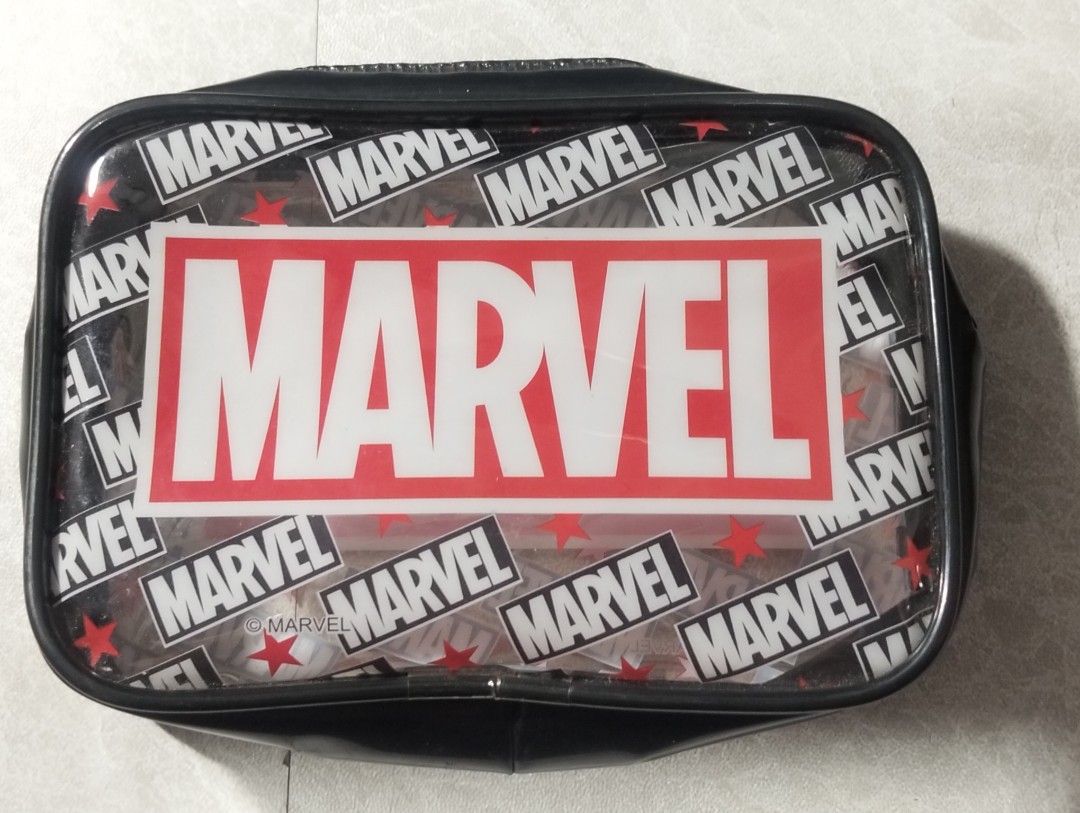 MARVEL-THEMED RECTANGULAR POUCH/CASE (Category: Other Merchandise) located in Batangas. Submitted by amerie_store (Listing ID 1468529212, Image 1). Description: ◾WYSIWYG 🫟size: 12x3x8 cm. 🔊Kindly visit & follow my FB page for more updated Toys,Aniks,etc...🤩 🌈👉AMERIE STORE👈🌈 📌Mine Now,Pay after invoice 📌No refund 📌MOP: Gcash 🚛 Shipping sched every Saturday only via Flash Express.