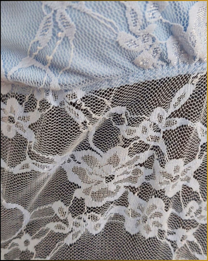 MATERNITY LACE GOWN (Category: Maternity wear) located in Calamba. Submitted by rackme (Listing ID 1468711602, Image 3). Description: 👗 MATERNITY LACE GOWN 💵 NOW ₱340!! (previous price posted ₱399) 📏 Medium ✨ This stunning sheer lace maternity gown offers an elegant look perfect for memorable maternity photoshoots. 👜 Item Specifics Light blue sheer floral lace maternity maxi gown featuring short sleeves and a sweetheart neckline. Designed wit