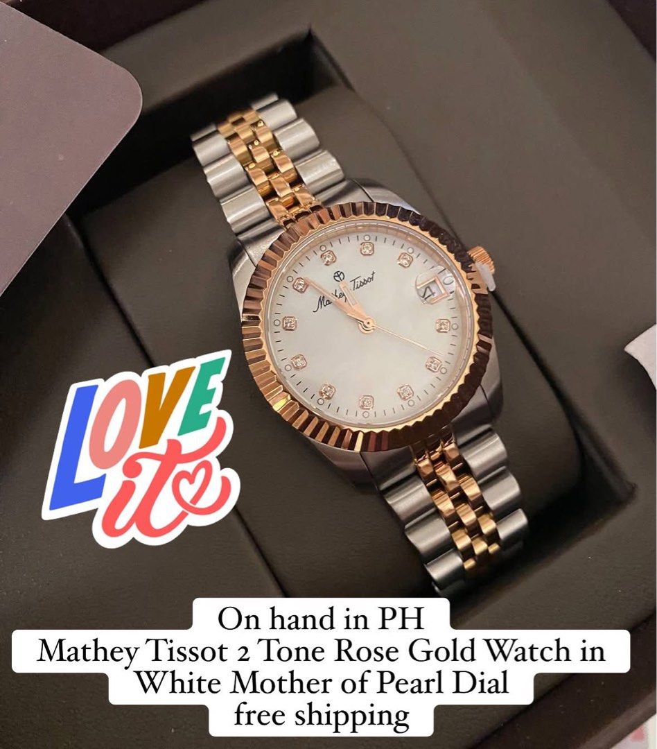 Mathey Tissot 40mm 2 Tone Watch (Category: Men's Watches) located in Manila. Submitted by ig.deiclacio (Listing ID 1468502148, Image 2). Description: On hand in PH Vbr me: 0995785 0054.